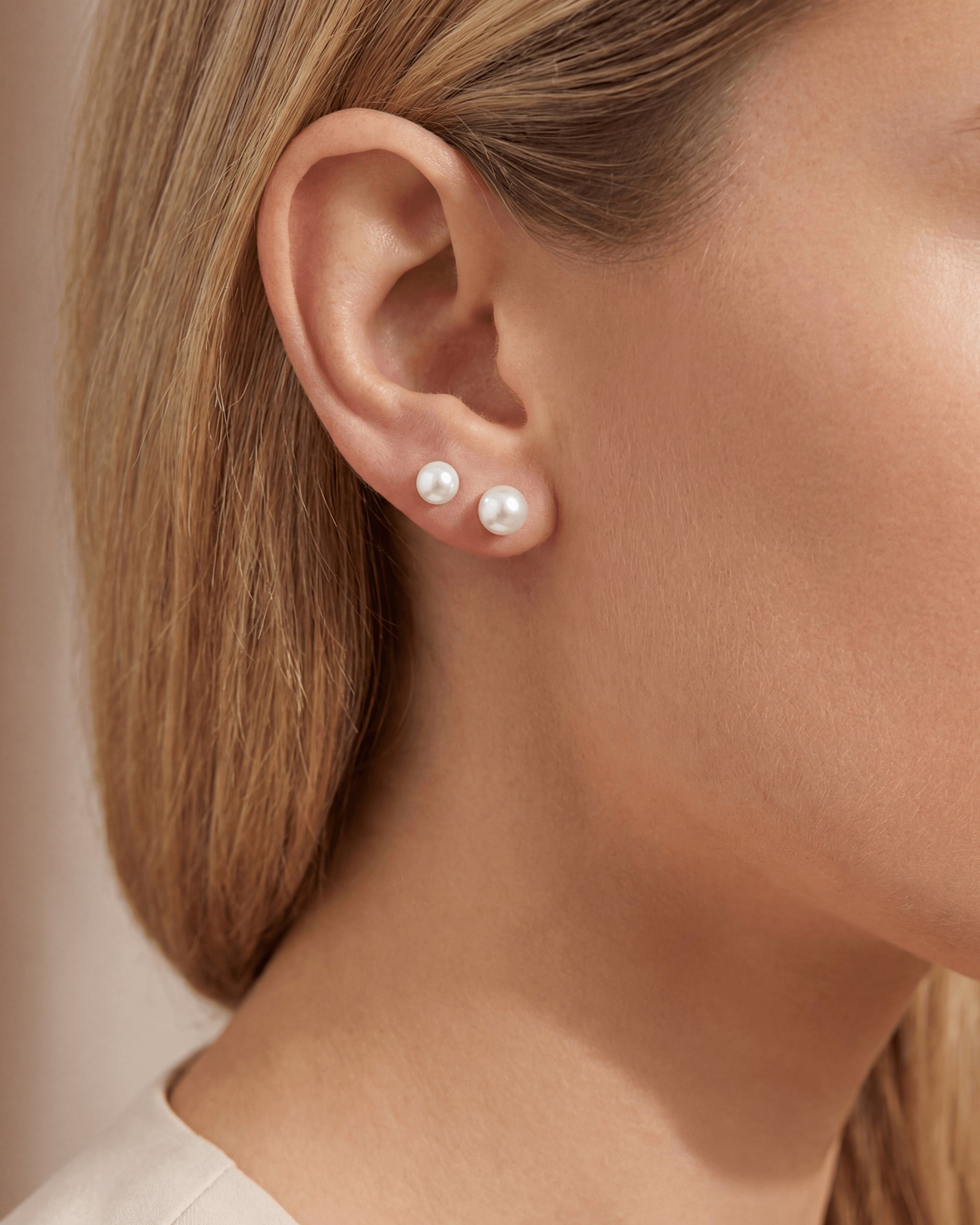 Süßwasser Ohrringe "Pure" - Calissi