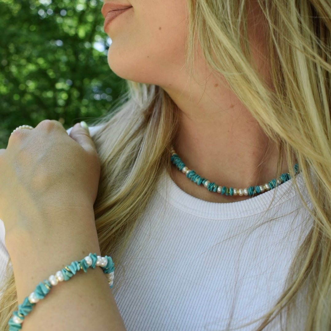 Armband "Chip Turquoise"