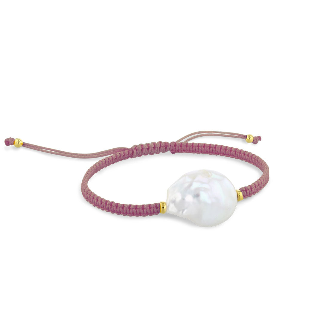 Barock Perlenarmband Rosa - Calissi